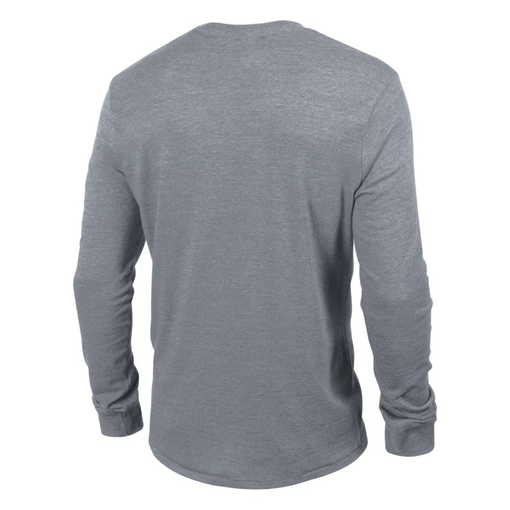 Washington Capitals Champion Tri-Blend Dual-Stripe Long Sleeve T-Shirt Heather Gray