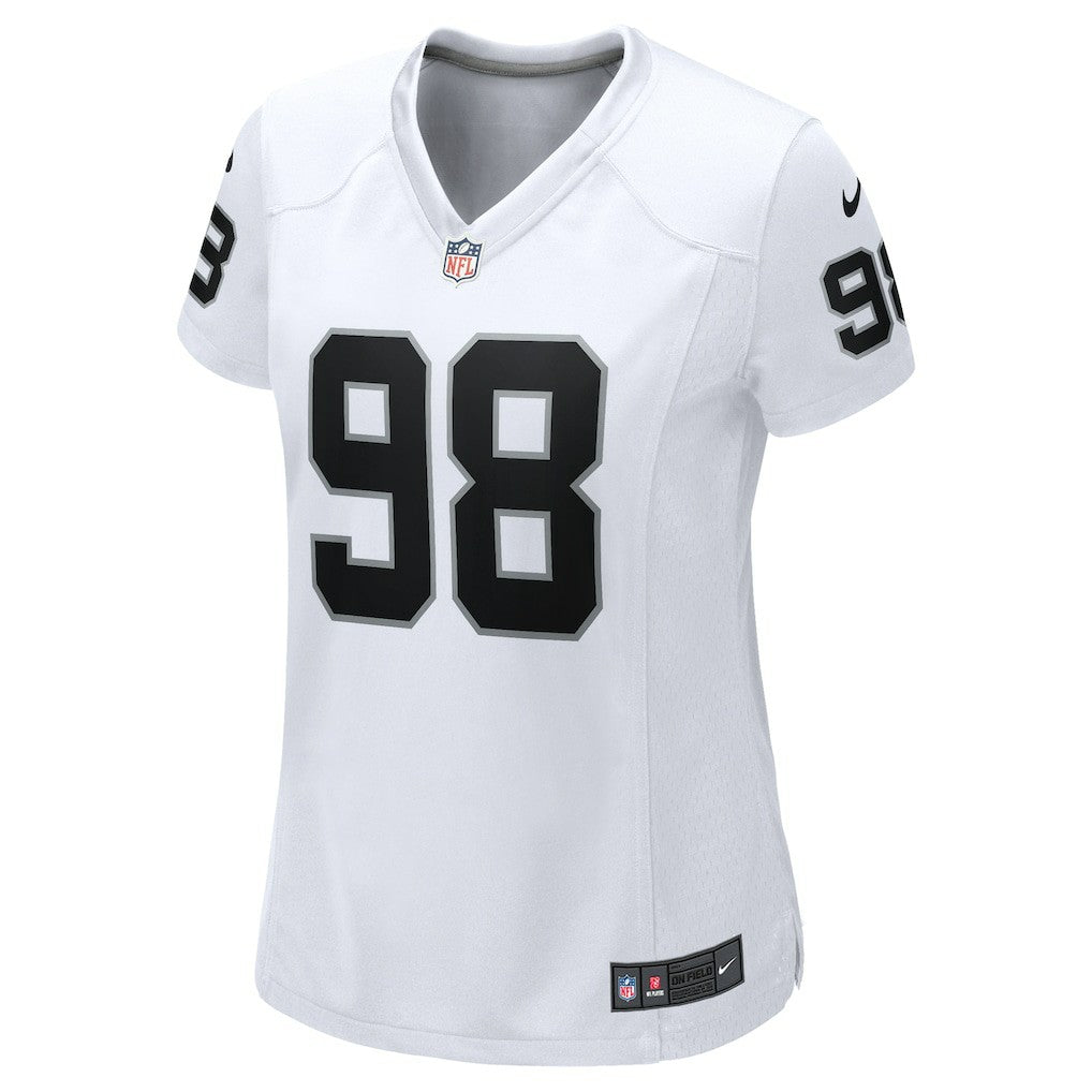 Maxx Crosby Las Vegas Raiders Women's Game Jersey White - Nike