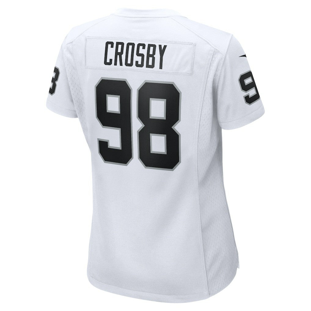 Maxx Crosby Las Vegas Raiders Women's Game Jersey - White | NFL Jerseys