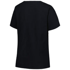 NBA - Orlando Magic Profile Women's Plus Size Arch Over Logo V-Neck T-Shirt - Black