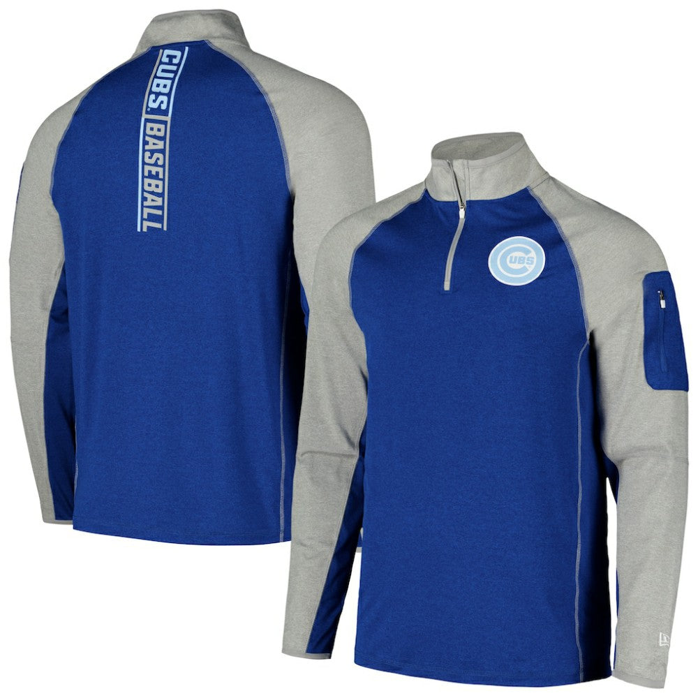 Chicago Cubs New Era Father's Day Raglan Quarter-Zip Top Near Me