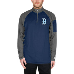 Boston Red Sox New Era Father's Day Raglan Quarter-Zip Top Online