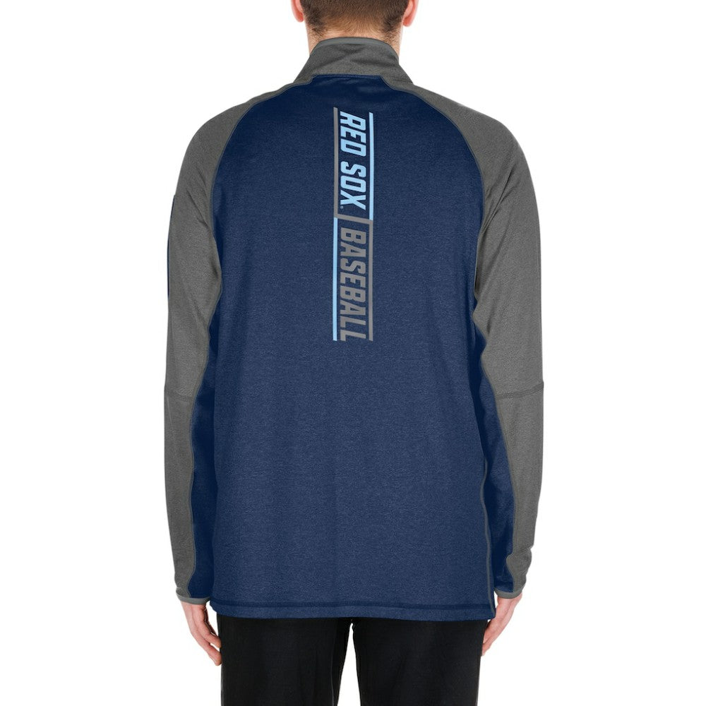 Boston Red Sox New Era Father's Day Raglan Quarter-Zip Top Online