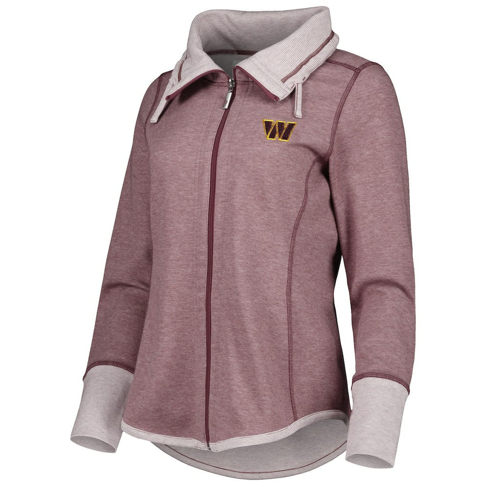 Washington Commanders Women's Sport Sun Fade Full-Zip Sweatshirt Burgundy - Tommy Bahama