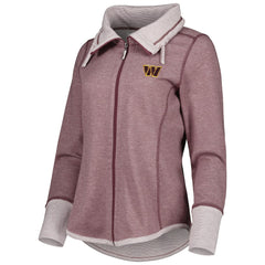 Washington Commanders Women's Sport Sun Fade Full-Zip Sweatshirt Burgundy - Tommy Bahama