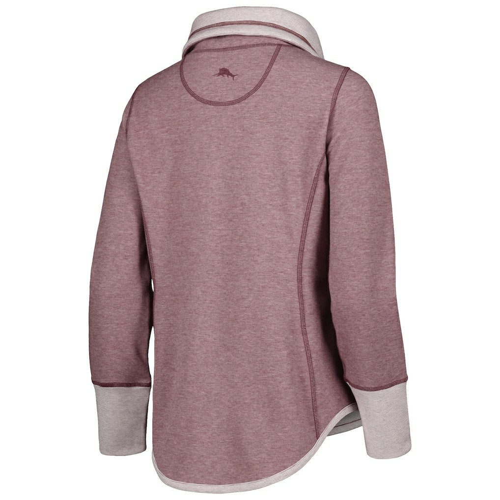 Washington Commanders Women's Sport Sun Fade Full-Zip Sweatshirt Burgundy - Tommy Bahama
