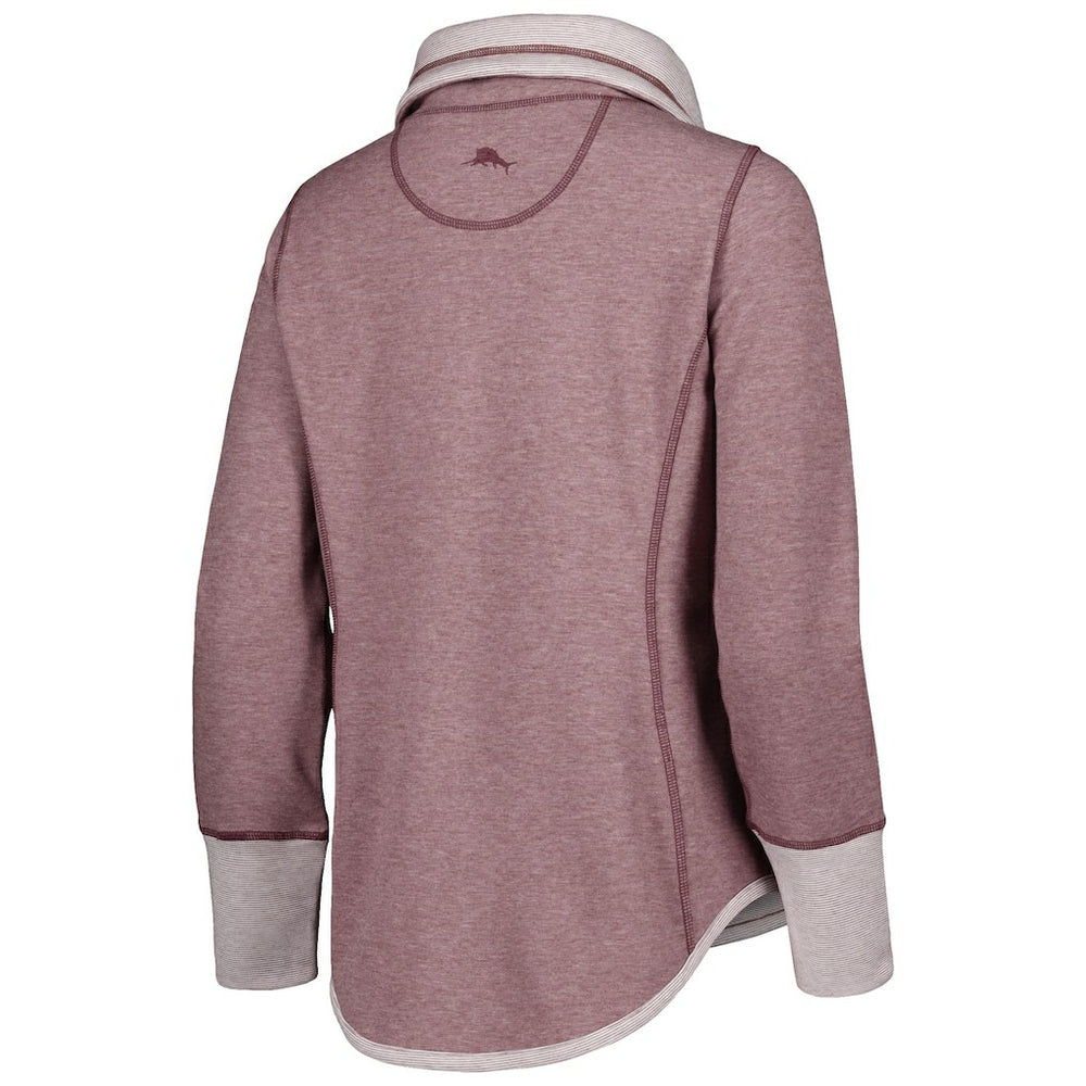 Washington Commanders Women's Sport Sun Fade Full-Zip Sweatshirt Burgundy - Tommy Bahama