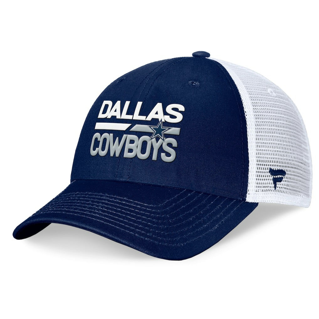 Dallas Cowboys Fundamentals Trucker Adjustable Hat Navy/White - Fanatics