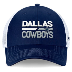 Dallas Cowboys Fundamentals Trucker Adjustable Hat Navy/White - Fanatics