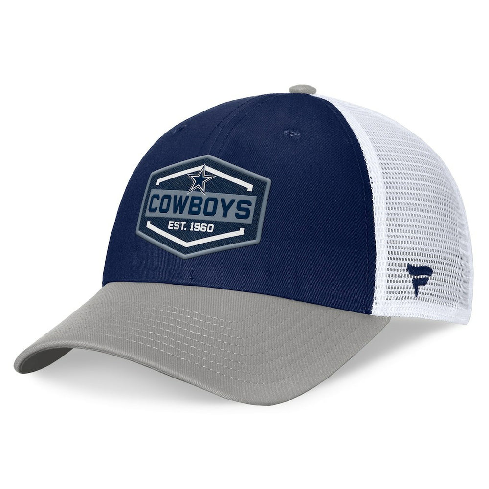 Dallas Cowboys Bench Trucker Adjustable Hat Navy/Gray - Fanatics