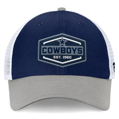 Dallas Cowboys Bench Trucker Adjustable Hat Navy/Gray - Fanatics