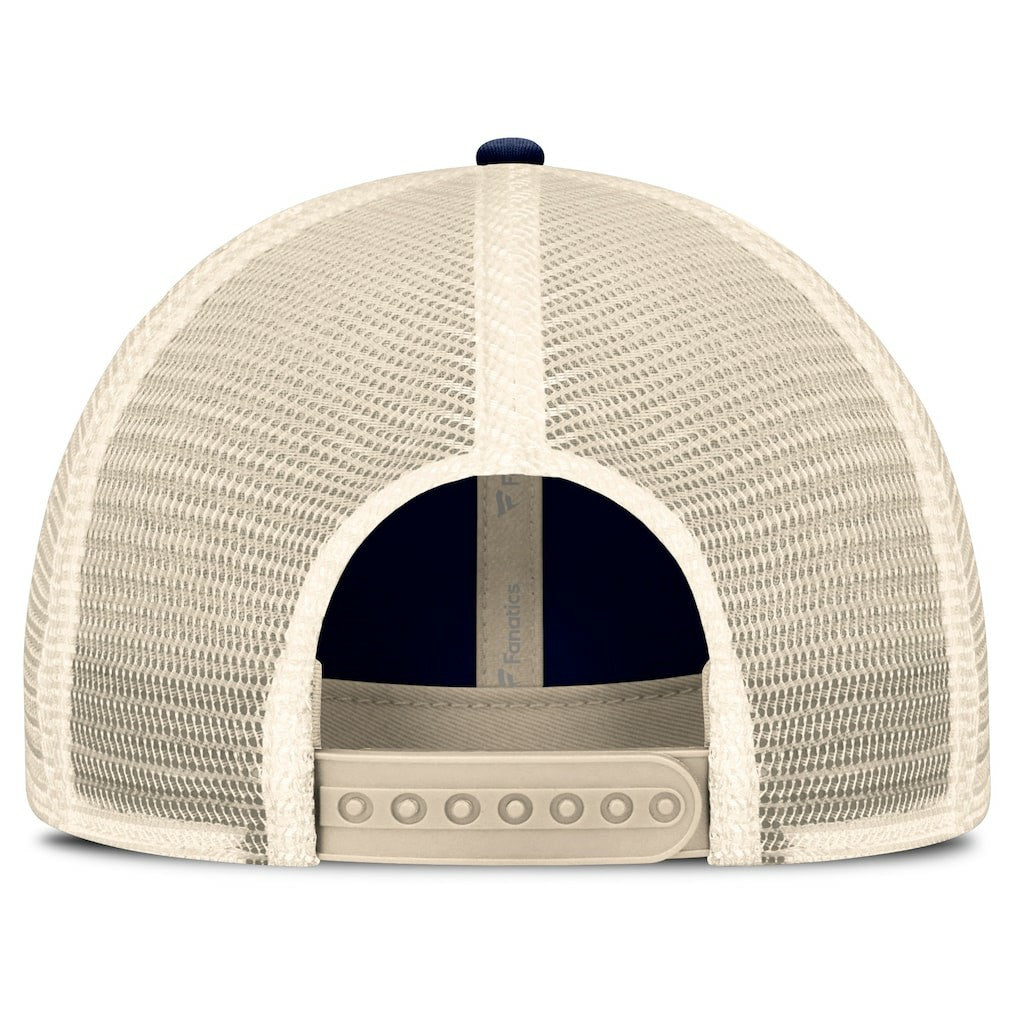 Dallas Cowboys Fundamentals Stripes Trucker Adjustable Hat Navy/Natural - Fanatics
