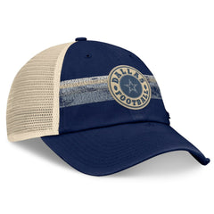 Dallas Cowboys Heritage Facemask Trucker Adjustable Hat Navy/Natural - Fanatics