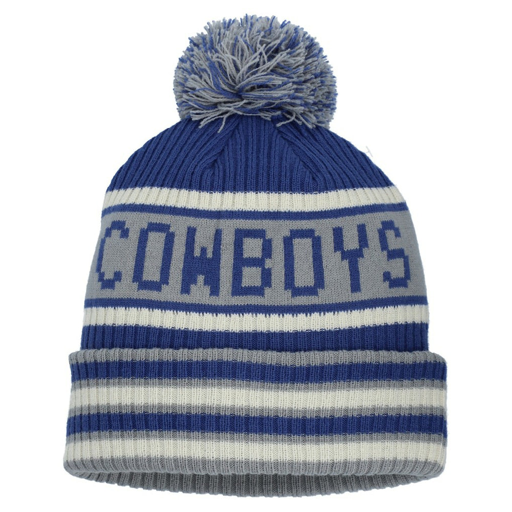 Dallas Cowboys Heritage Blindside Cuffed Knit Hat with Pom Navy - Fanatics