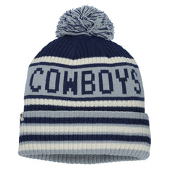Dallas Cowboys Heritage Blindside Cuffed Knit Hat with Pom Navy - Fanatics