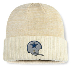 Dallas Cowboys Heritage Block Cuffed Knit Hat Cream - Fanatics
