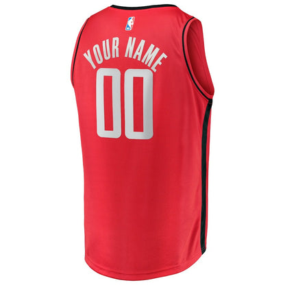 Houston Rockets Youth Fast Break Custom Replica Jersey - Icon Edition - Red | NBA Jerseys