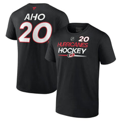 Sebastian Aho Carolina Hurricanes - Fanatics  Authentic Pro Prime Name & Number T-Shirt Black