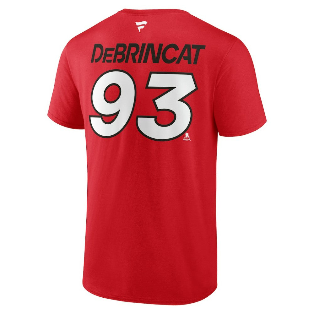 Alex DeBrincat Detroit Red Wings - Fanatics  Authentic Pro Prime Name & Number T-Shirt Red