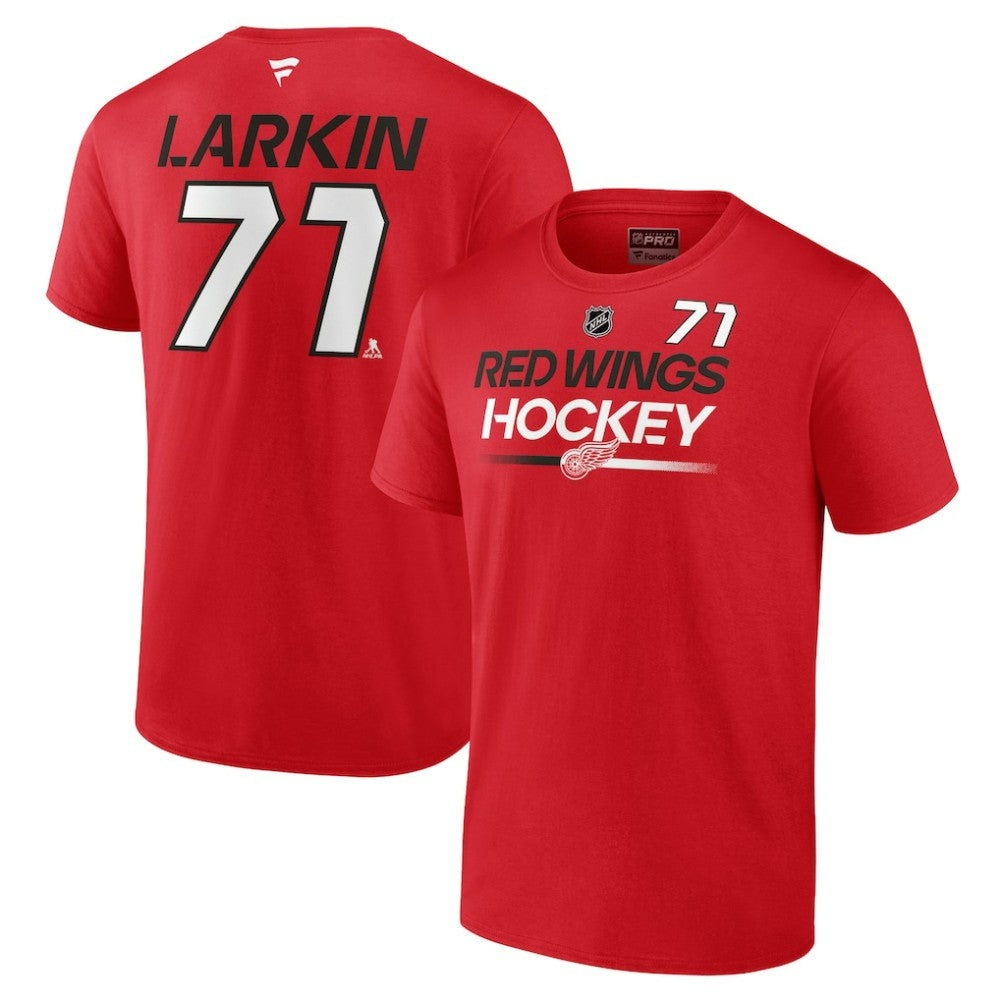 Dylan Larkin Detroit Red Wings - Fanatics  Authentic Pro Prime Name & Number T-Shirt Red