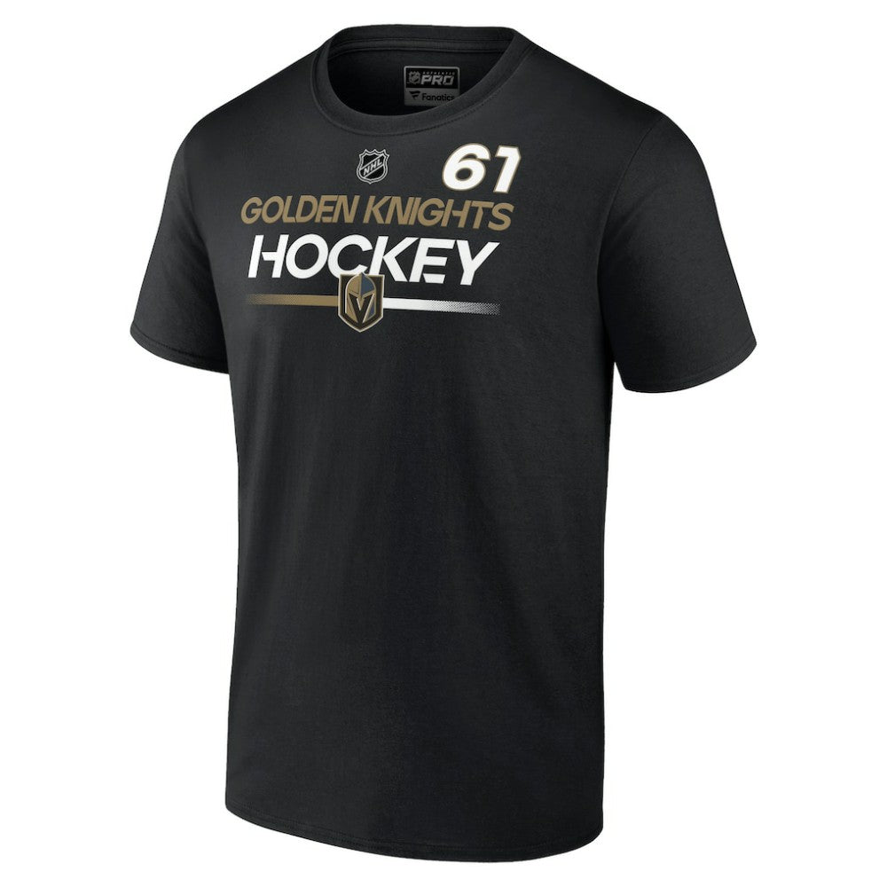 Mark Stone Vegas Golden Knights Fanatics  Authentic Pro Prime Name & Number T-Shirt Black