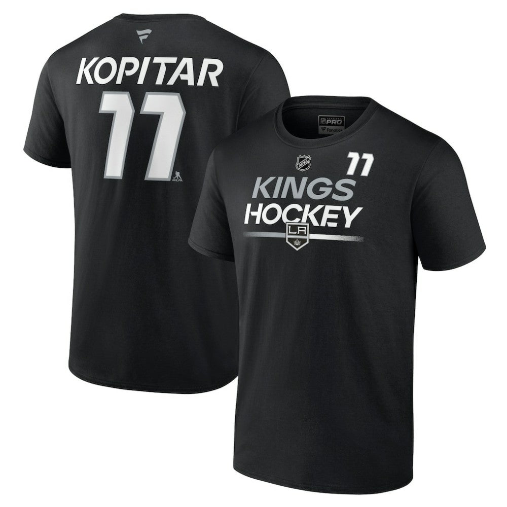 Anze Kopitar Los Angeles Kings - Fanatics  Authentic Pro Prime Name & Number T-Shirt Black