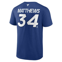 Auston Matthews Toronto Maple Leafs - Fanatics  Authentic Pro Prime Name & Number T-Shirt Blue