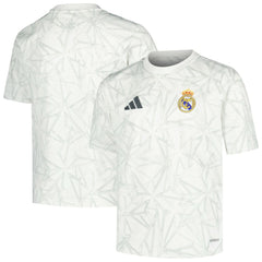 Adidas Real Madrid Youth 2024/25 Pre-Match Top - White