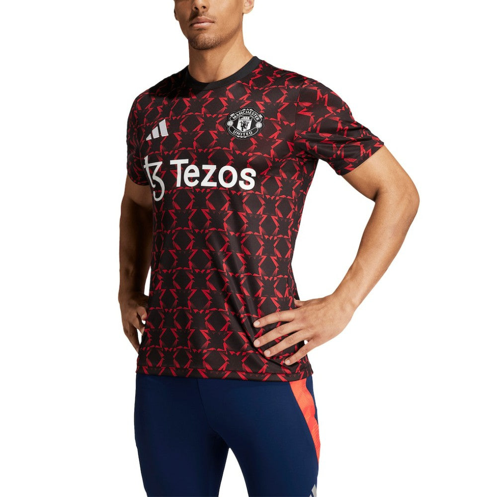 Adidas Manchester United 2024/25 Pre-Match Top - Black