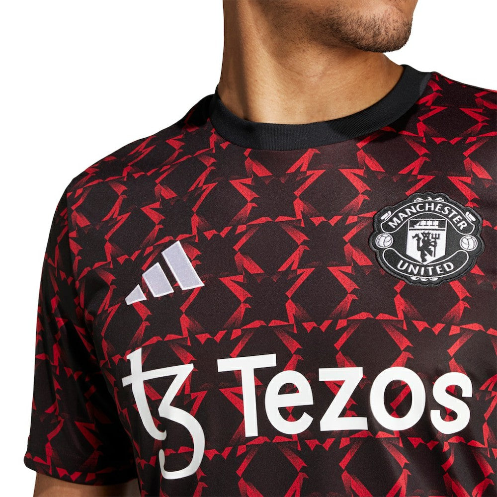Adidas Manchester United 2024/25 Pre-Match Top - Black