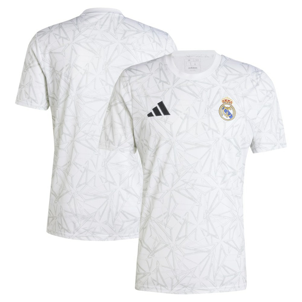 Adidas Real Madrid 2024/25 Pre-Match Top - White