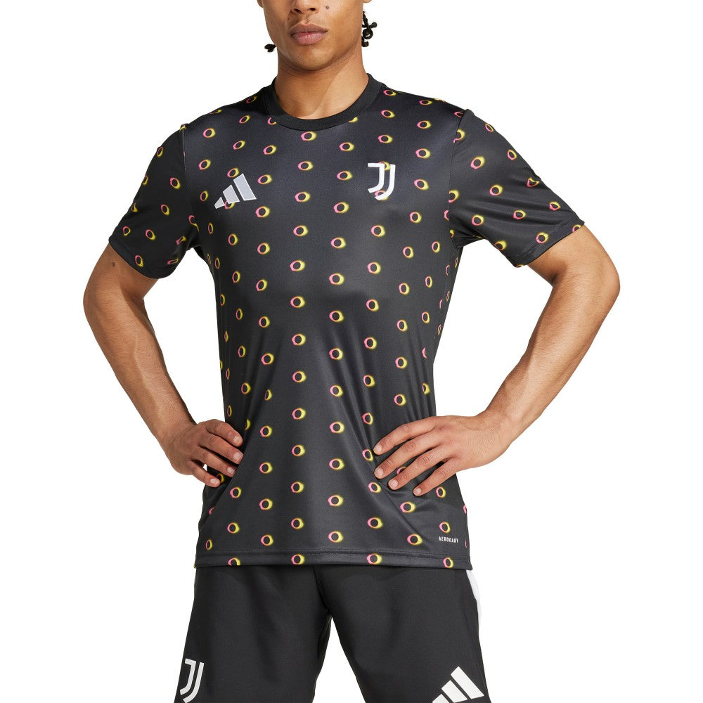Adidas Juventus 2024/25 Slim Fit Pre-Match Top - Black