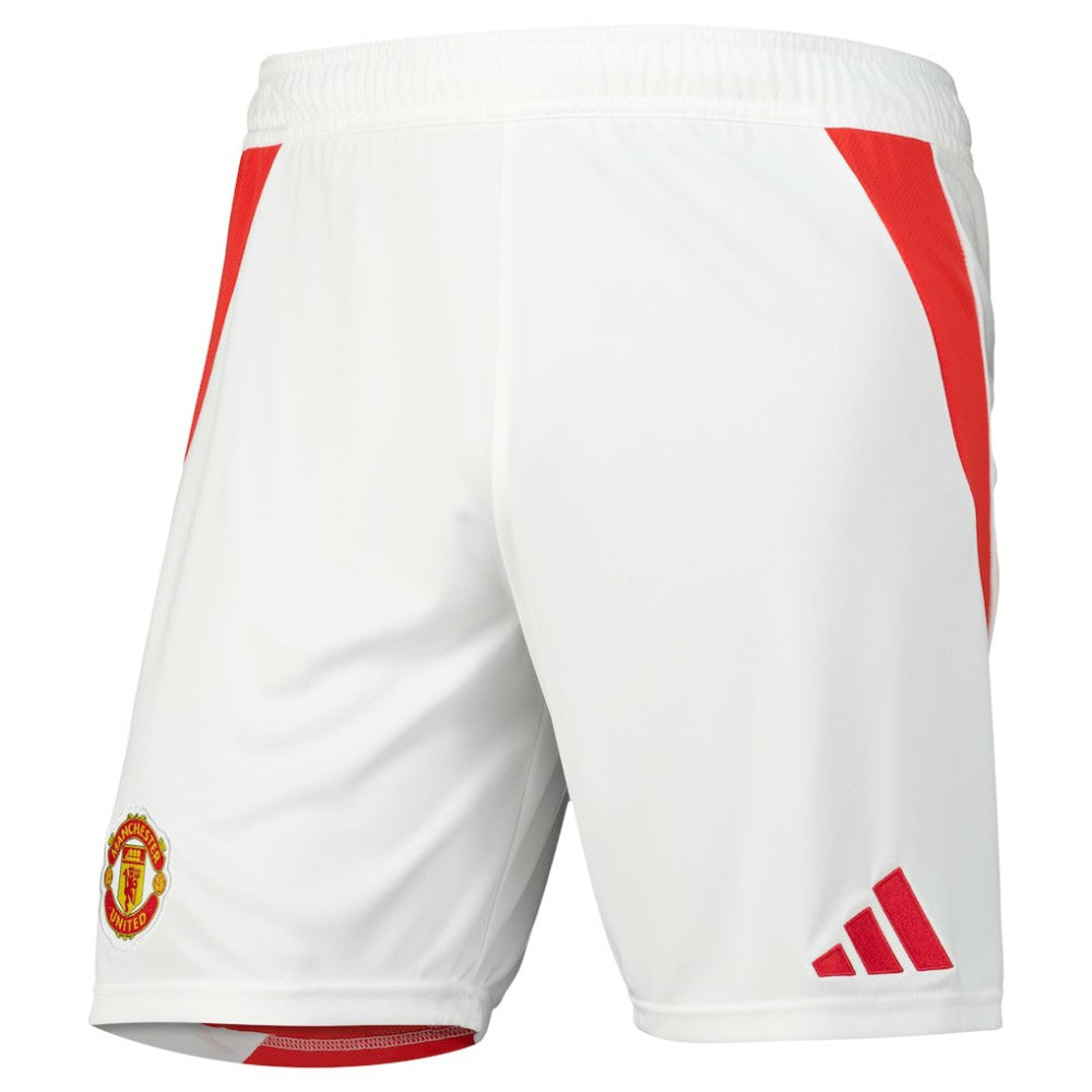 Adidas Manchester United 2024/25 Home Replica AEROREADY Shorts - White