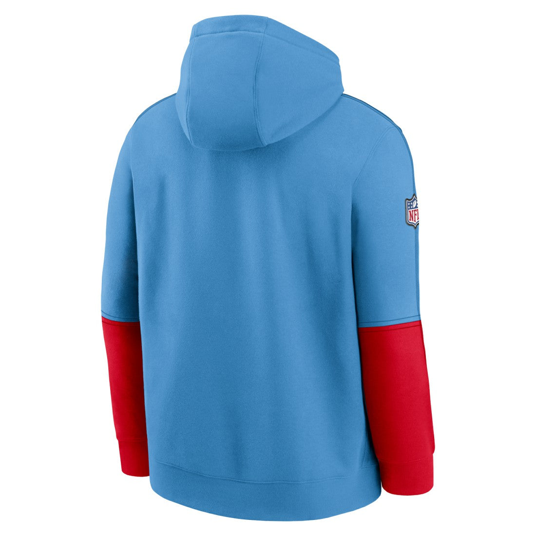 Tennessee Titans Oilers Throwback Alternate Logo Club Tri-Blend Pullover Hoodie Light Blue - Nike