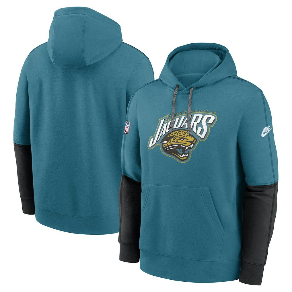 Jacksonville Jaguars Throwback Alternate Logo Team Issue Club Pullover Hoodie Teal - Nike