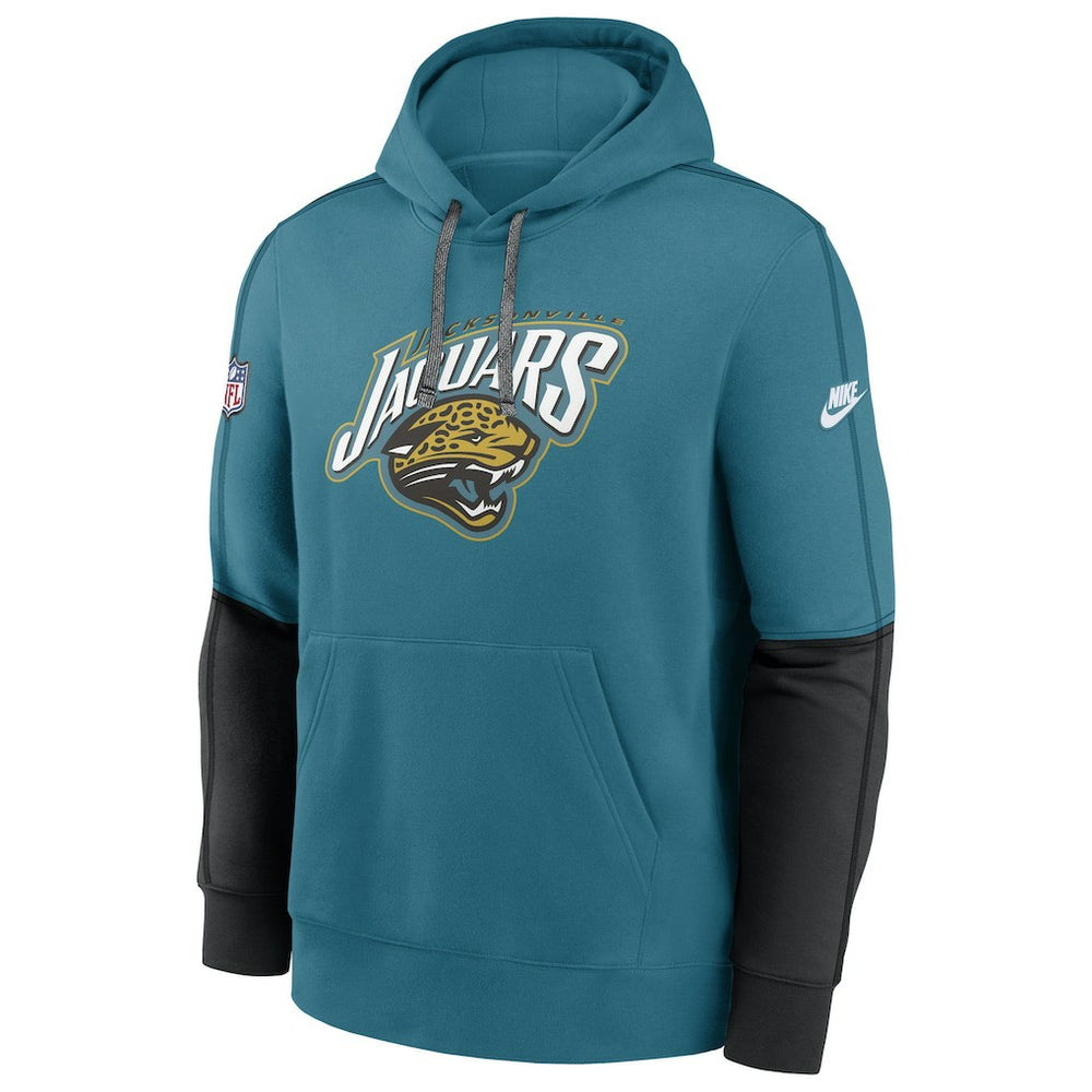 Jacksonville Jaguars Throwback Alternate Logo Team Issue Club Pullover Hoodie Teal - Nike