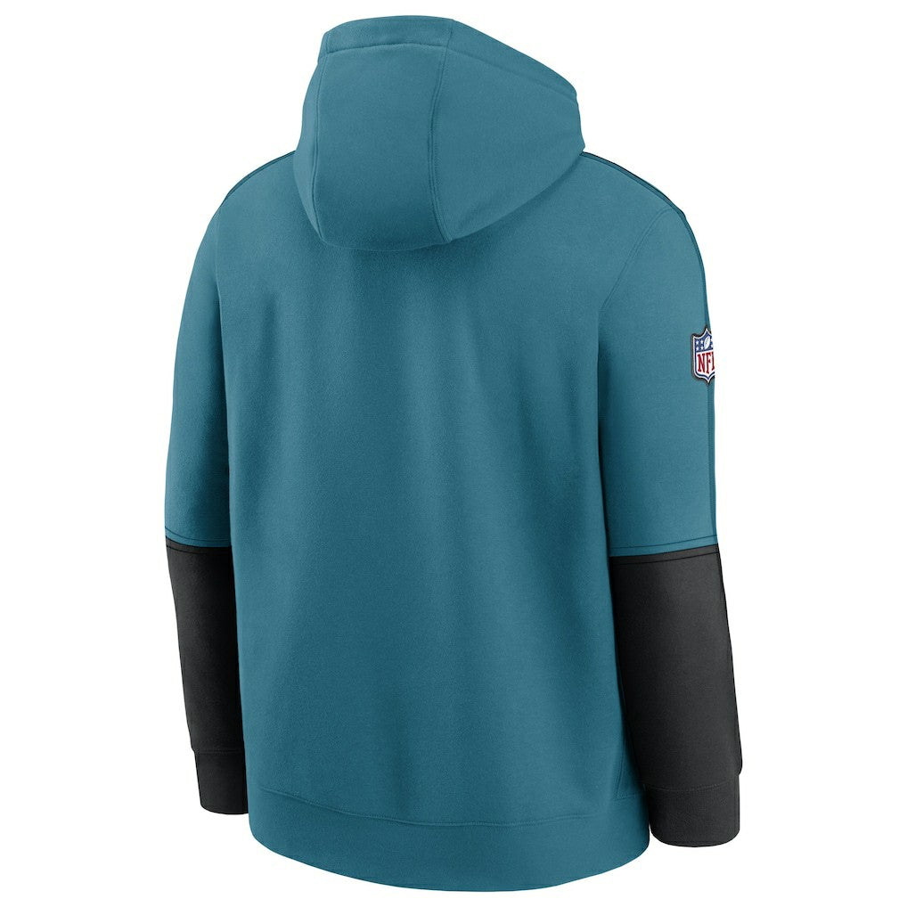 Jacksonville Jaguars Throwback Alternate Logo Team Issue Club Pullover Hoodie Teal - Nike