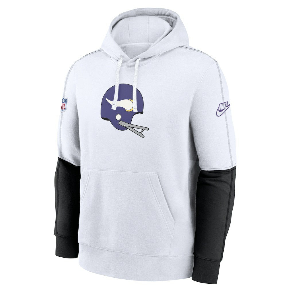 Minnesota Vikings Alternate Logo Club Pullover Hoodie White - Nike