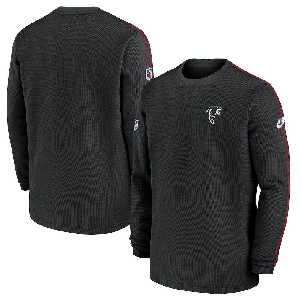 Atlanta Falcons Alternate Logo Coach Long Sleeve Top Black - Nike