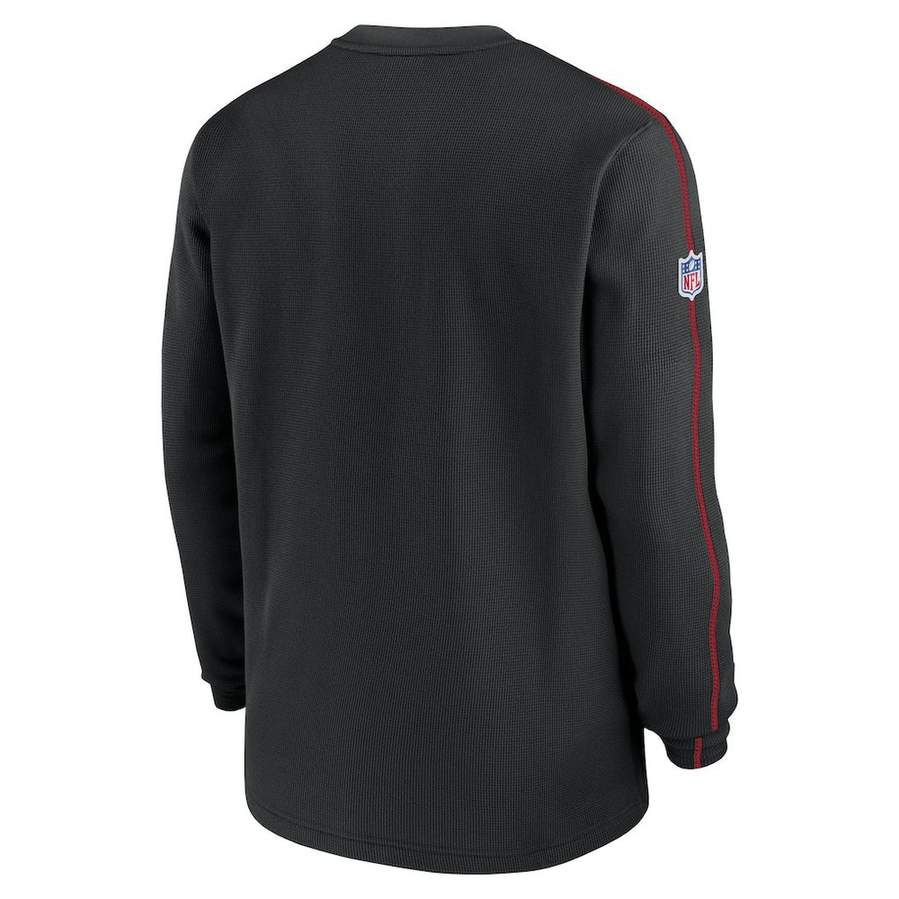 Atlanta Falcons Alternate Logo Coach Long Sleeve Top Black - Nike