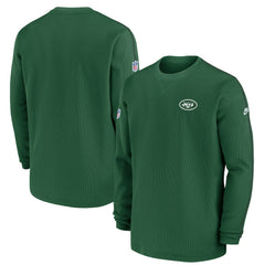 New York Jets Alternate Logo Coach Long Sleeve Top Green - Nike