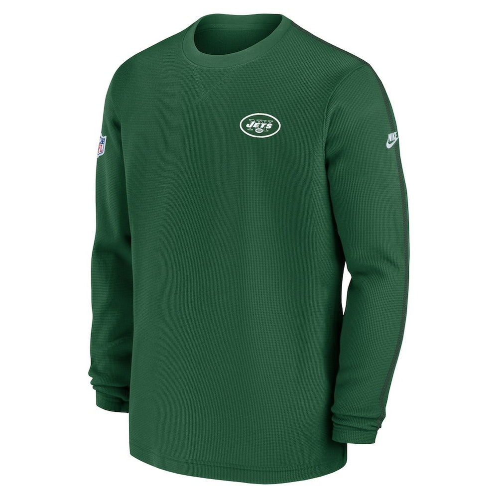 New York Jets Alternate Logo Coach Long Sleeve Top Green - Nike