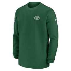 New York Jets Alternate Logo Coach Long Sleeve Top Green - Nike