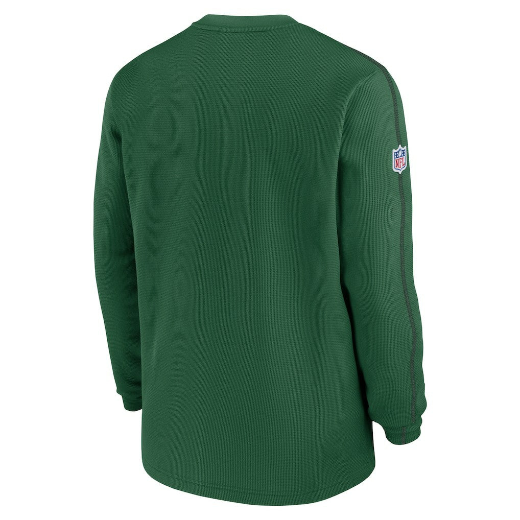 New York Jets Alternate Logo Coach Long Sleeve Top Green - Nike