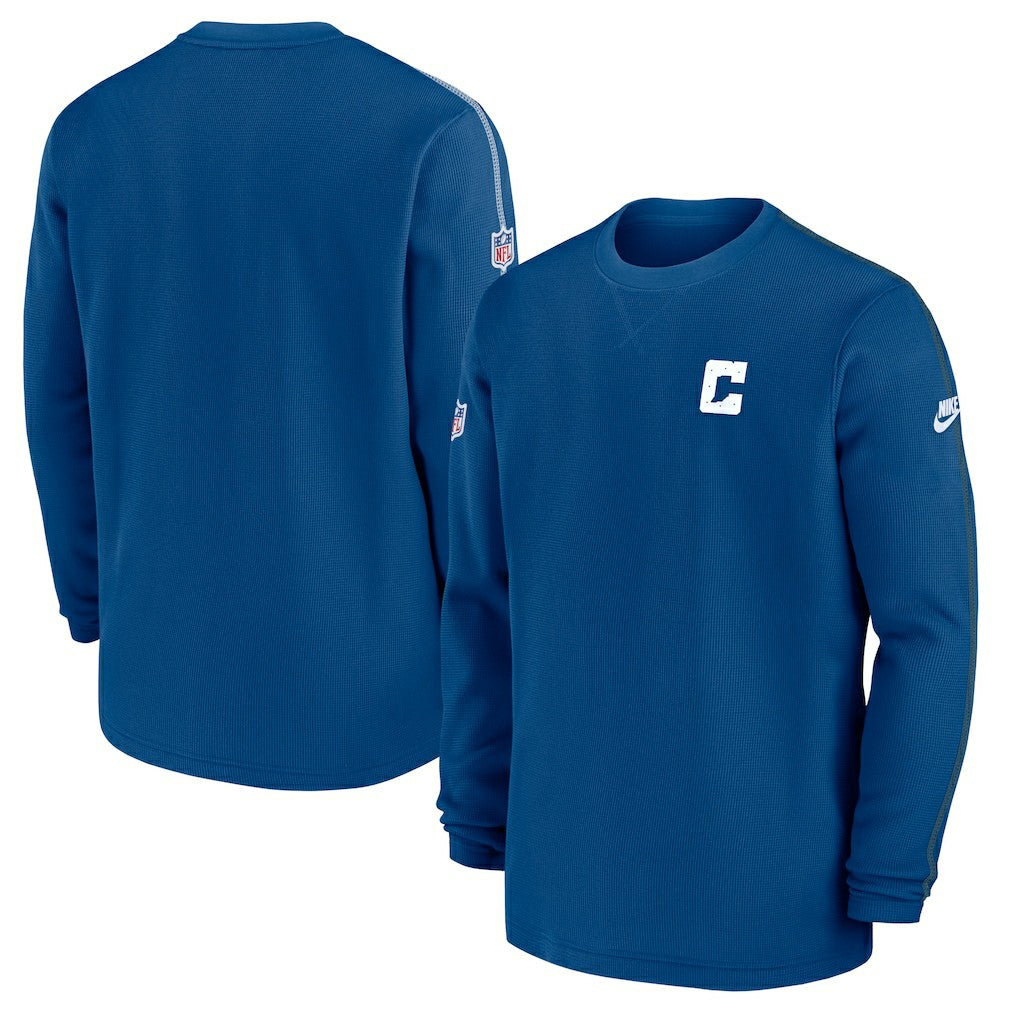 Indianapolis Colts Alternate Logo Coach Long Sleeve Top Royal - Nike