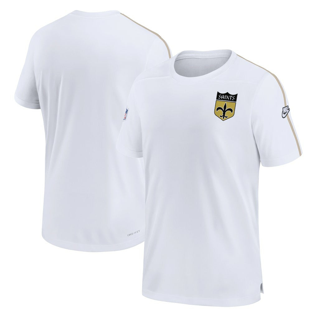 New Orleans Saints Sideline Alternate Logo Coach Performance Top White - Nike