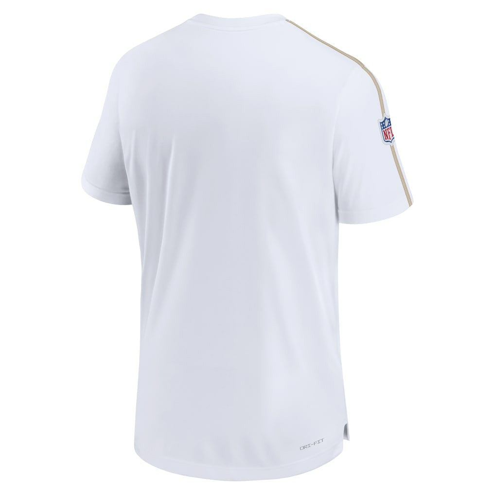 New Orleans Saints Sideline Alternate Logo Coach Performance Top White - Nike