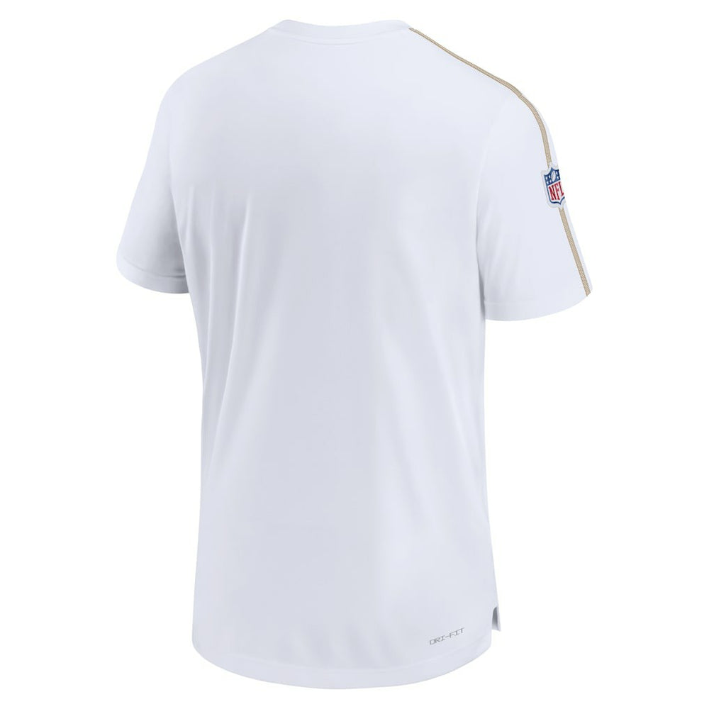 New Orleans Saints Sideline Alternate Logo Coach Performance Top White - Nike