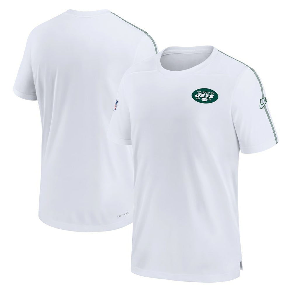 New York Jets Sideline Alternate Logo Coach Performance Top White - Nike