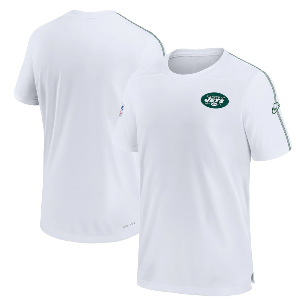 New York Jets Sideline Alternate Logo Coach Performance Top White - Nike